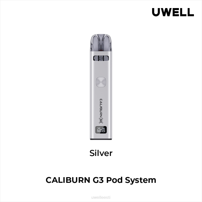 UWELL e cigarette - UWELL CALIBURN G3 komplekt hõbedane N44R138