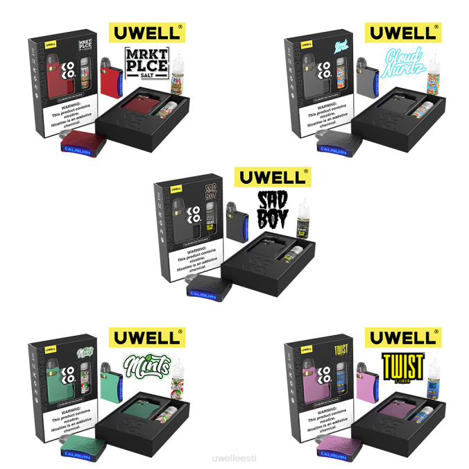 UWELL vape disposable - UWELL CALIBURN AK3 komplekt + a3s 0,8oomi kaunad (x2) + isaaur 10ml soolad 50mg crl: roosa/flv: roosa punšlimonaad 50mg N44R241