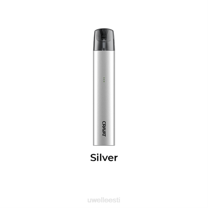 best UWELL flavours - UWELL CRAVAT pod süsteem hõbedane N44R79