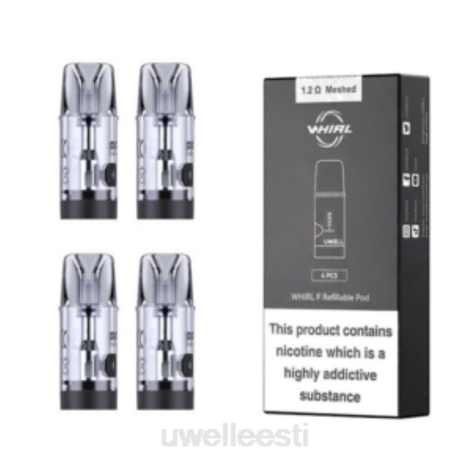 UWELL e cigarette - UWELL WHIRL F kaunad (4 pakki) 1,2 oomi N44R198