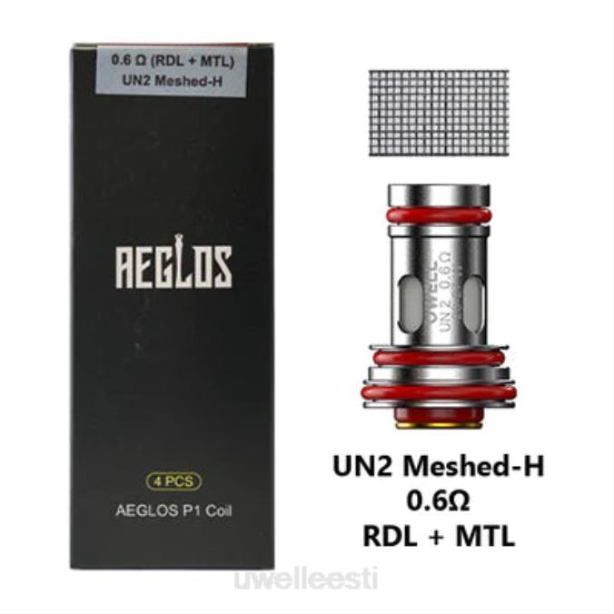 UWELL best vape - UWELL AEGLOS rullid | 4-pakk p1 un2 meshed-h 0,6 oomi N44R270