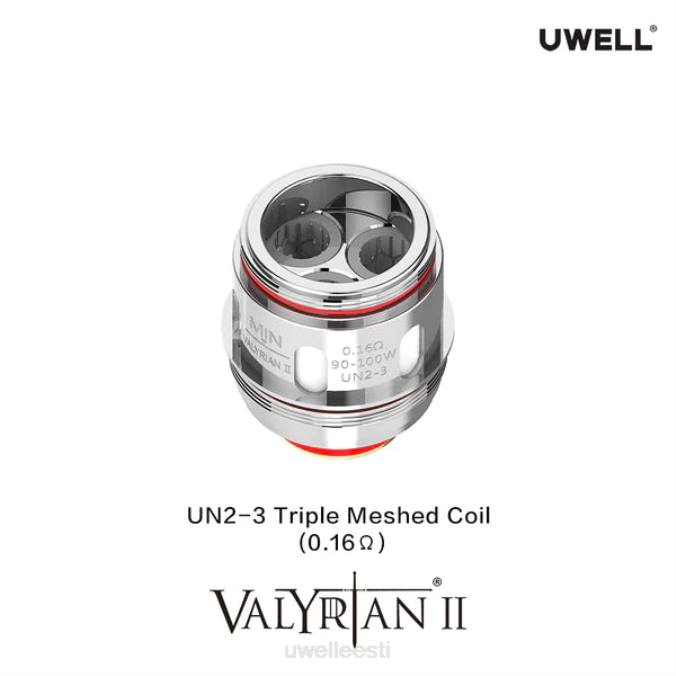 UWELL best vape - UWELL VALYRIAN 2 asenduspoolid (2-pakk) un2-3 kolmekordne võrk 0,16 oomi N44R30